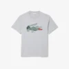 Heren T-shirt van zwaar katoen met krokodillenprint