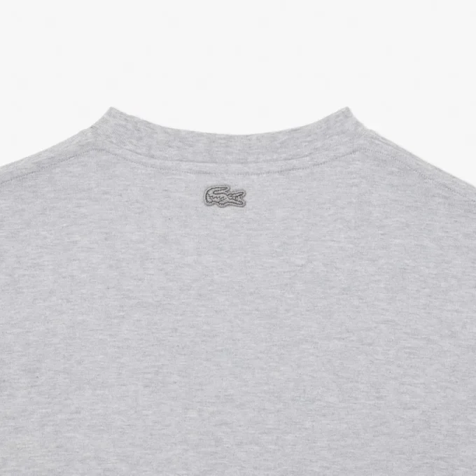 Heren T-shirt van zwaar katoen met krokodillenprint