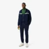 Heren tennis-Sweatshirt met rits en kleurblokken