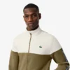 Heren tennis-Sweatshirt met rits en kleurblokken