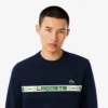 Heren-tennissweatshirt met merkstrepen