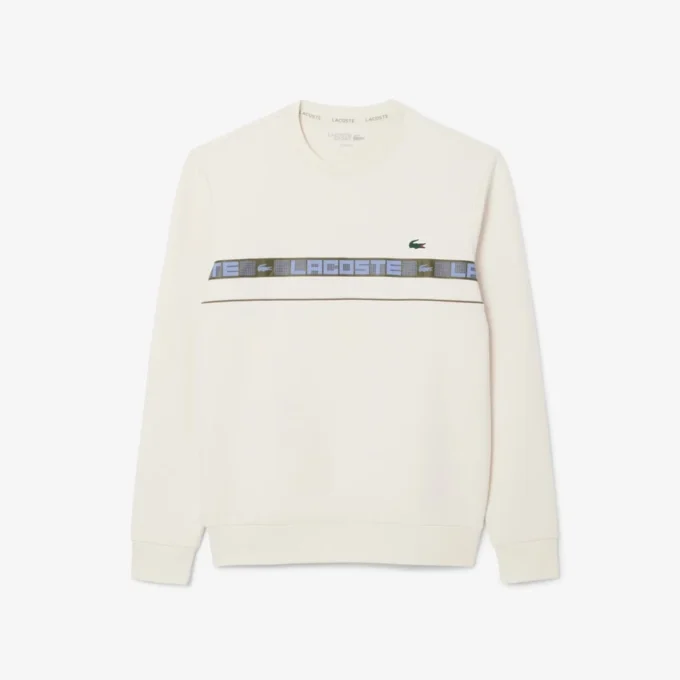 Heren-tennissweatshirt met merkstrepen