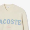 Heren trui van wol met intarsia-logo