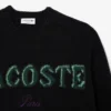 Heren trui van wol met intarsia-logo