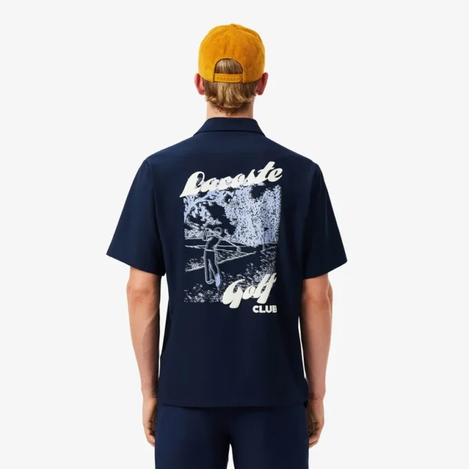 Heren Ultra Dry bedrukt stretch golfshirt