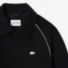 Heren varsityjack van wol met badge-accent