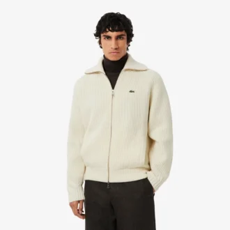 Heren wollen sweater met rits