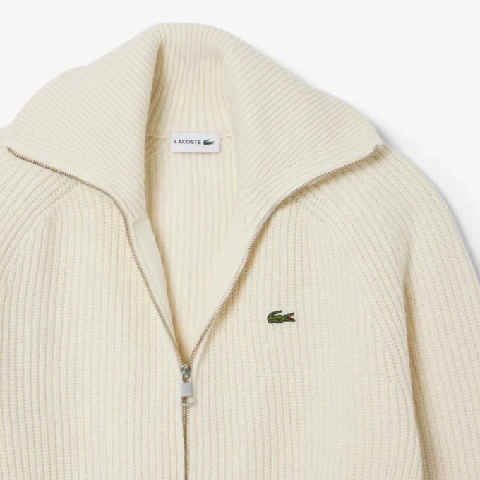 Heren wollen sweater met rits
