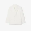 Herenblazer met dubbele rij knopen en geborduurd Heritage-embleem