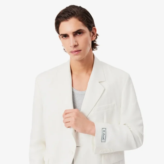 Herenblazer van linnenmix