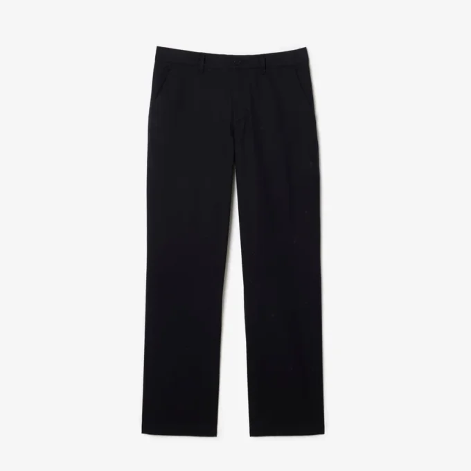 Herenbroek van katoenen twill met rechte pasvorm