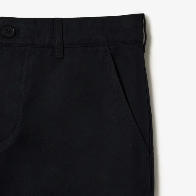 Herenbroek van katoenen twill met rechte pasvorm
