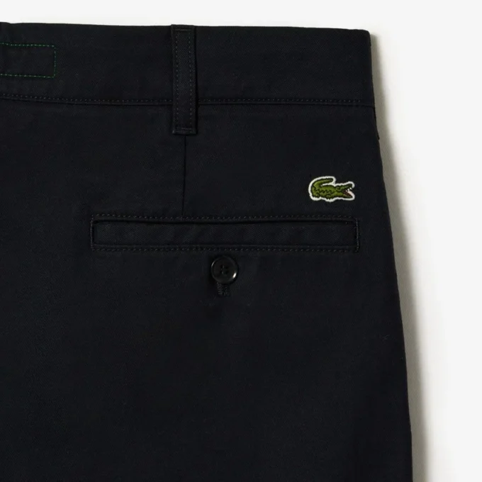 Herenbroek van katoenen twill met rechte pasvorm