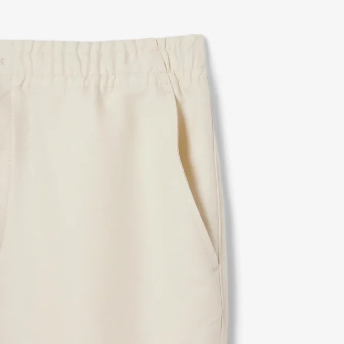 Herenbroek van linnen twill met normale pasvorm