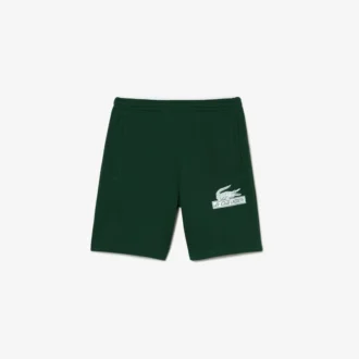 Herenfleece-short van ongeborsteld biologisch katoen