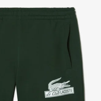 Herenfleece-short van ongeborsteld biologisch katoen