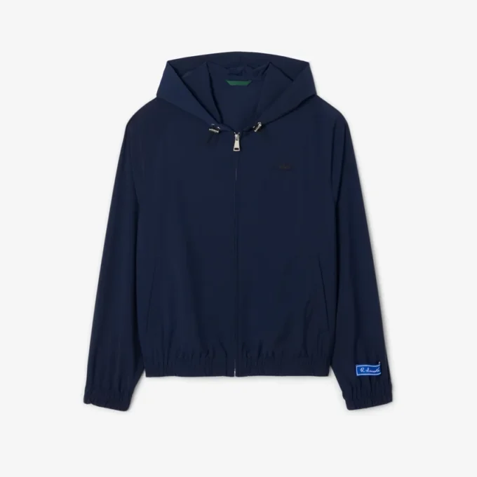 Herenjas met capuchon van een wolmix