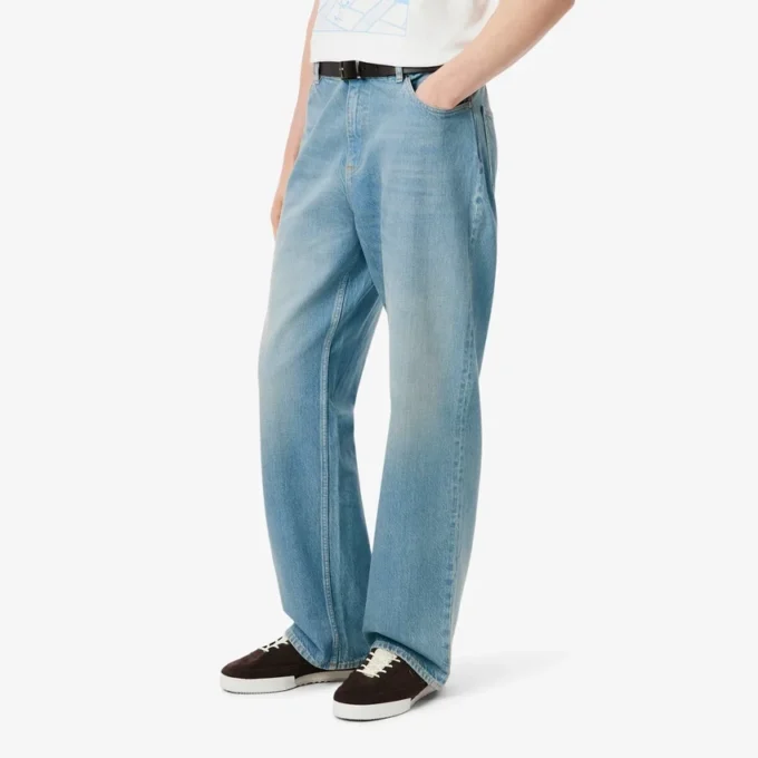 Herenjeans met 5 zakken en losse pasvorm