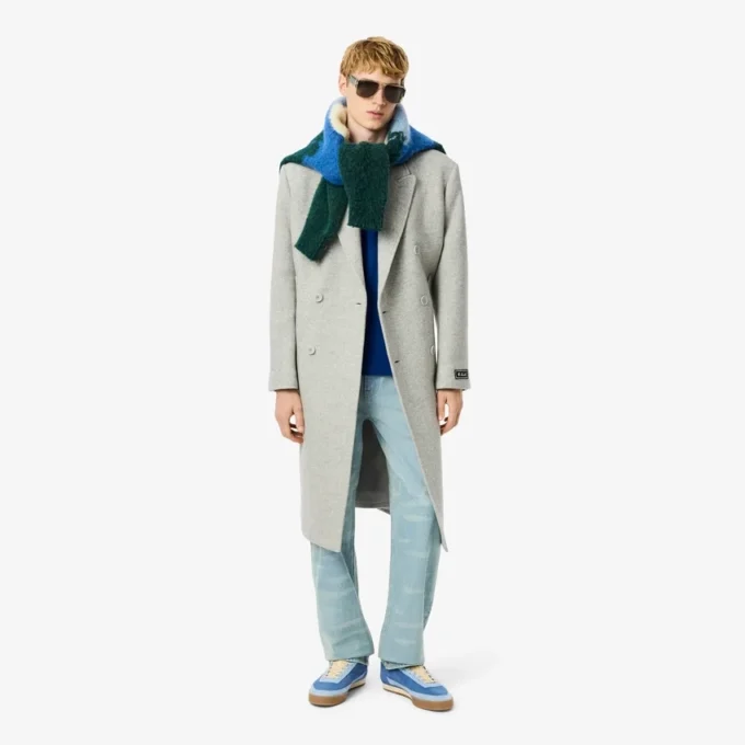 Herenjeans met rechte pasvorm en landschapsmotief