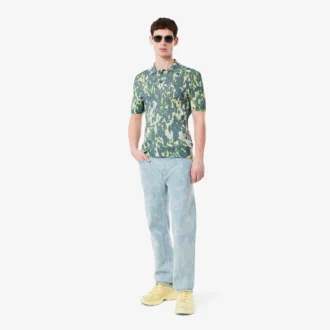 Herenjeans met rechte pasvorm en printmotief