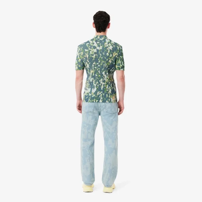 Herenjeans met rechte pasvorm en printmotief