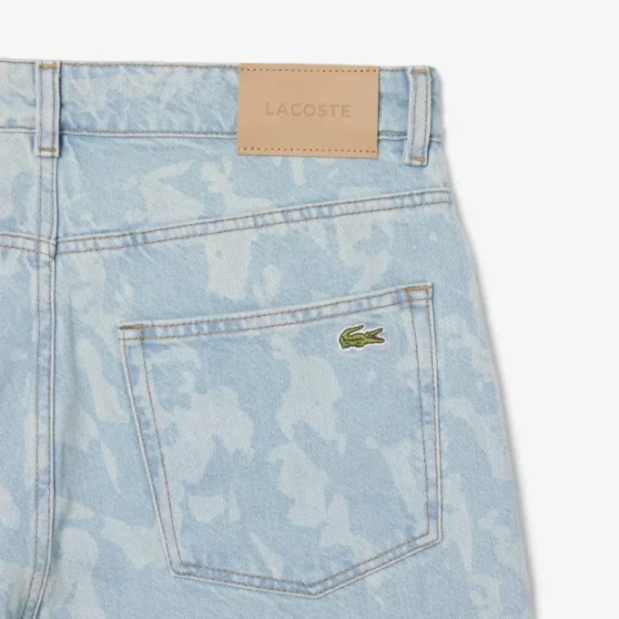 Herenjeans met rechte pasvorm en printmotief