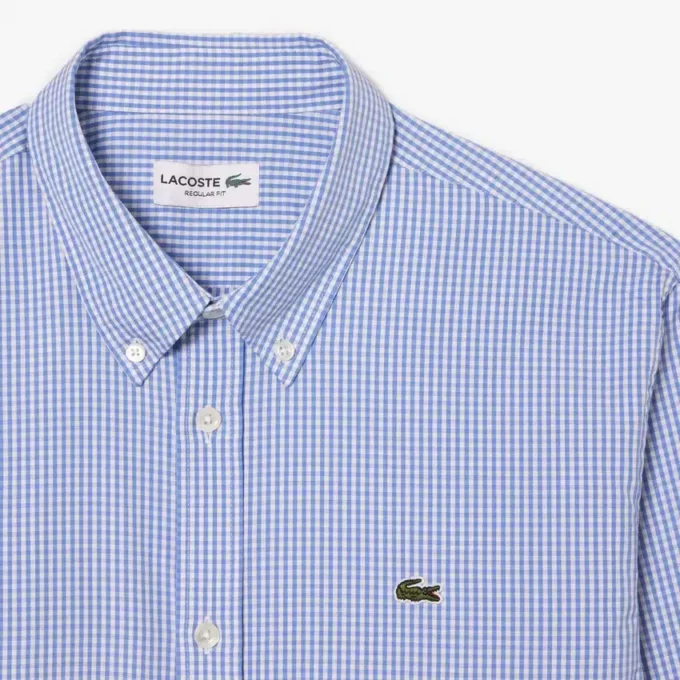 Herenoverhemd met geruite print, regular fit