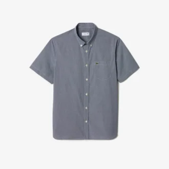 Herenoverhemd met korte mouwen en normale pasvorm in gingham