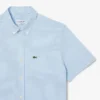 Herenoverhemd met korte mouwen en normale pasvorm in gingham