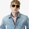 Herenoverhemd van zwaar katoenen denim