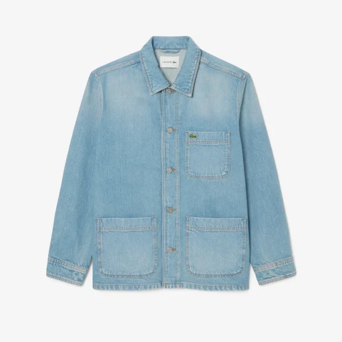 Herenoverhemd van zwaar katoenen denim