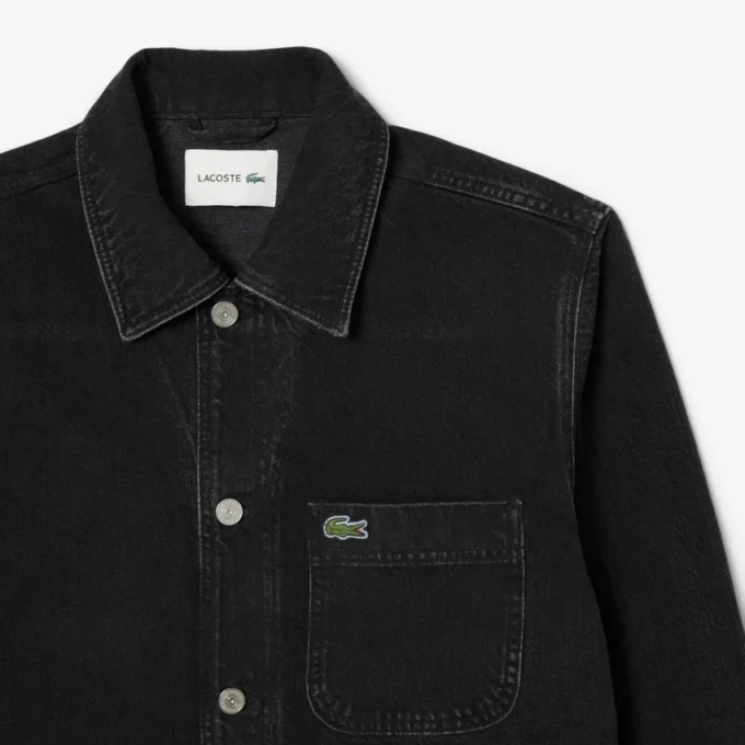 Herenoverhemd van zwaar katoenen denim