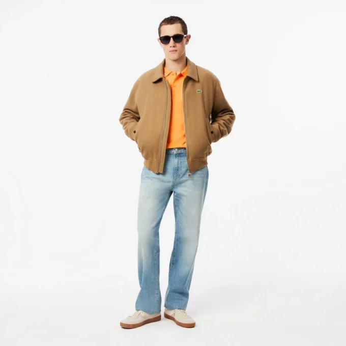 Herenpolo van Pima-katoen met normale pasvorm