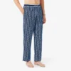 Herenpyjama met monogramprint van popeline