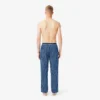 Herenpyjama met monogramprint van popeline