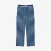 Herenpyjama met monogramprint van popeline