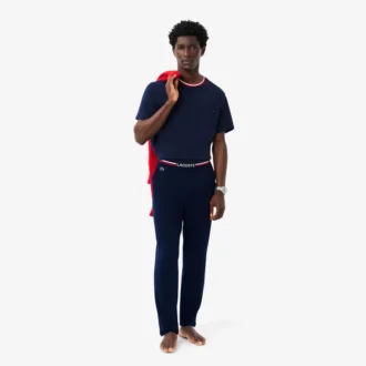 Herenpyjama met veelkleurige tailleband