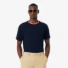 Herenpyjamasoverhemd met contrasterende kraag