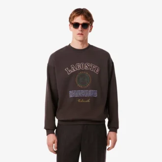 Herensweatshirt van fleece met Heritage-borduursel