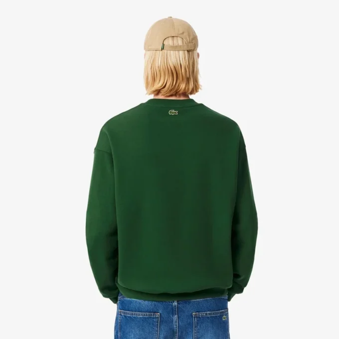 Herensweatshirt van fleece met Heritage-borduursel