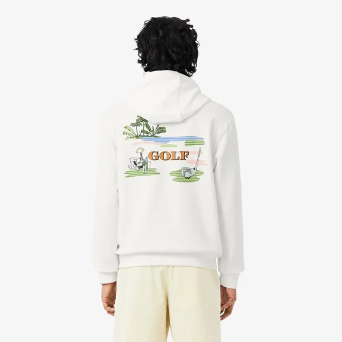 Hoodie met golfprint