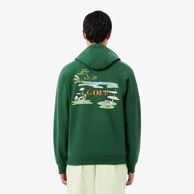 Hoodie met golfprint