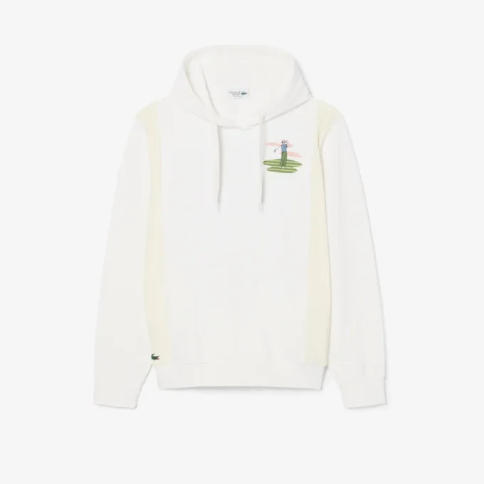 Hoodie met golfprint