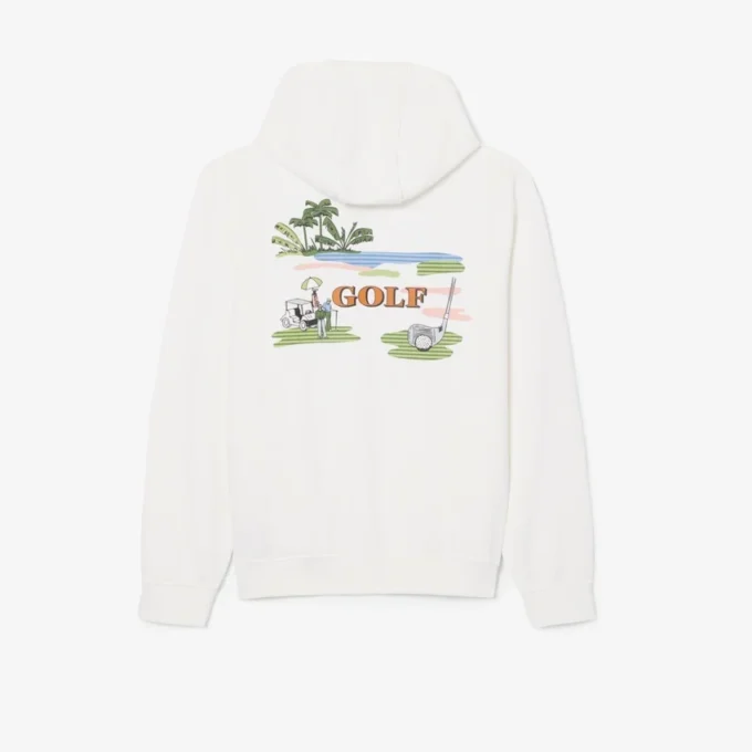Hoodie met golfprint