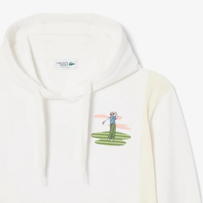 Hoodie met golfprint