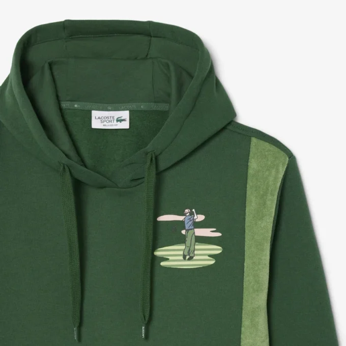 Hoodie met golfprint