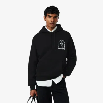 Hoodie met losse pasvorm en print