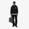 Hoodie met losse pasvorm en print