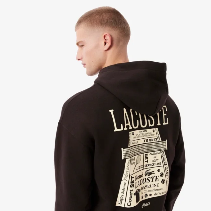 Hoodie met losse pasvorm en print
