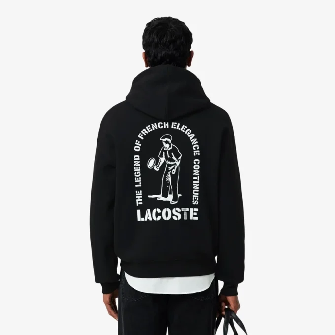 Hoodie met losse pasvorm en print